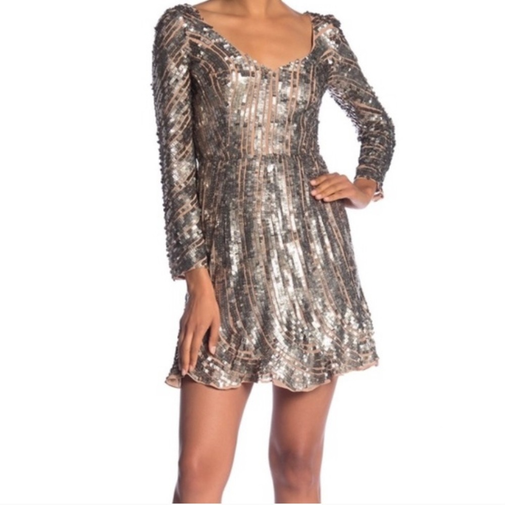 French Connection Aurelie Sequin Dress